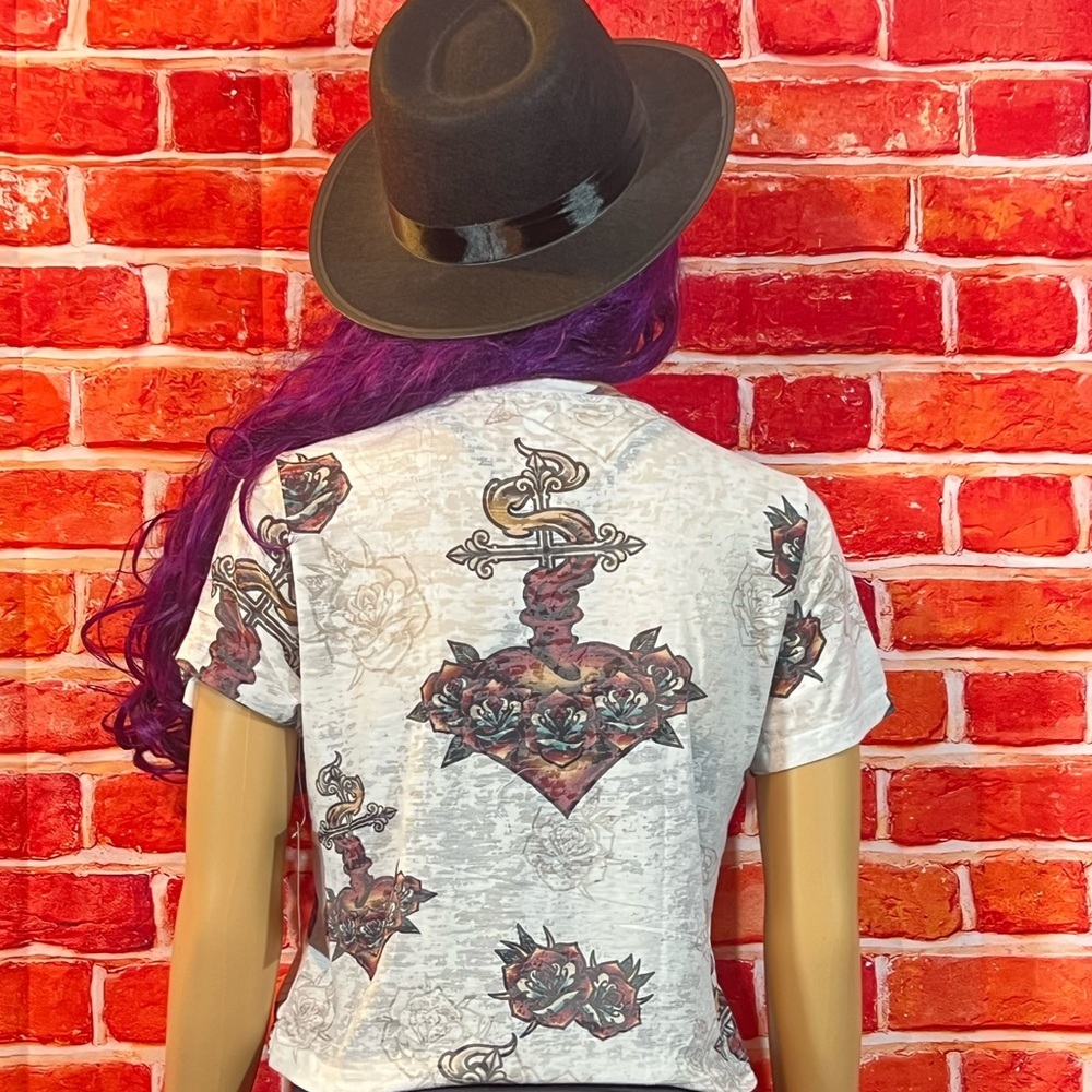 Affliction Women’s T-Shirt - Picture 7 of 13